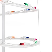 Pre-Lit White Spiral Christmas Tree, 3 ft.