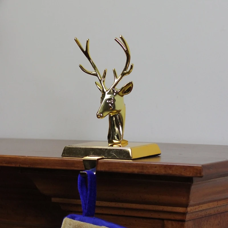 Gold Deer Stocking Holder