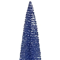 Blue Bottle Brush Christmas Tree, 14 in.
