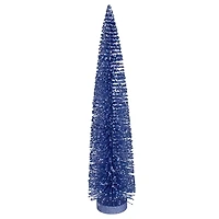 Blue Bottle Brush Christmas Tree, 14 in.