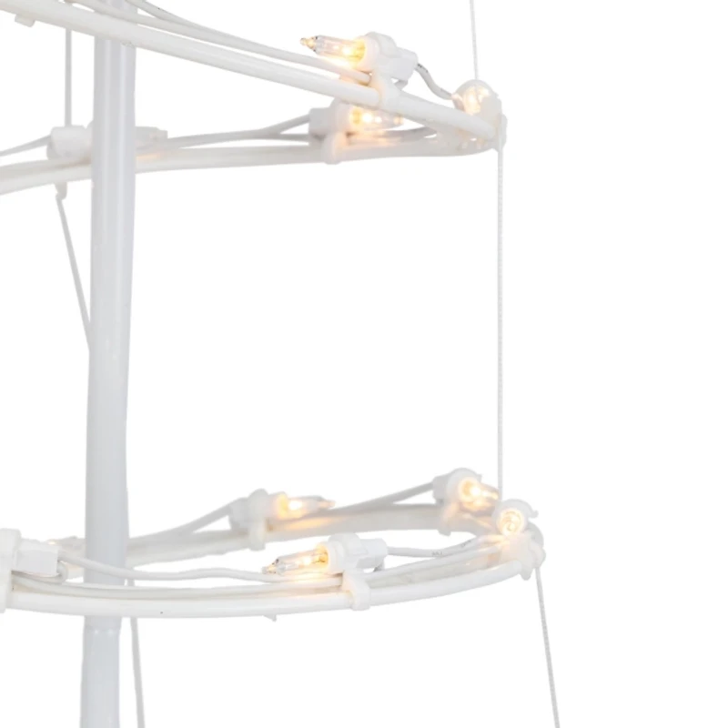 Clear Pre-Lit Spiral Christmas Trees, Set of 3