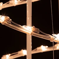 Clear Pre-Lit Spiral Christmas Trees, Set of 3