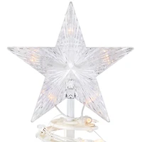 Pre-Lit Clear White Spiral Tree, 3 ft.