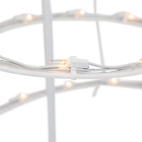 Pre-Lit Clear White Spiral Tree, 3 ft.