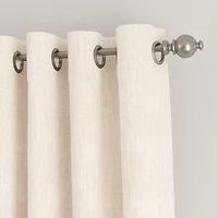 Beige Blackout Curtains, 84 in.