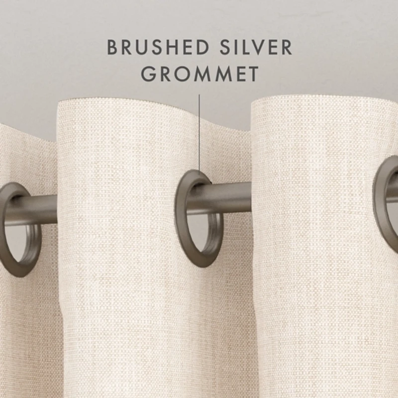 Beige Blackout Curtains, 84 in.