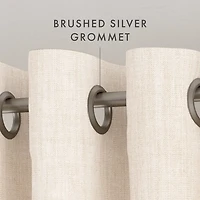 Beige Blackout Curtains, 84 in.