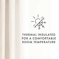 Beige Blackout Curtains, 84 in.