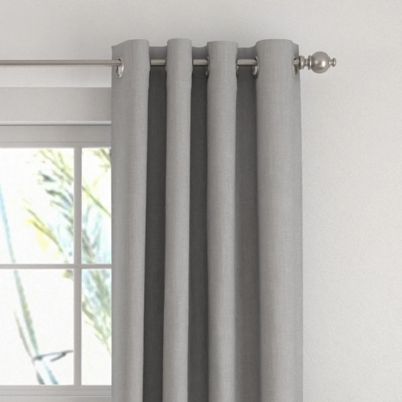 Gray Blackout Curtains, 84 in.