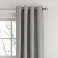 Gray Blackout Curtains, 84 in.