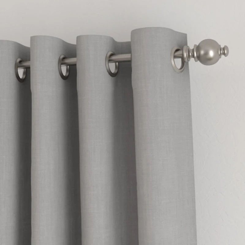 Gray Blackout Curtains, 84 in.
