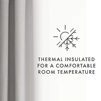 Gray Blackout Curtains, 84 in.