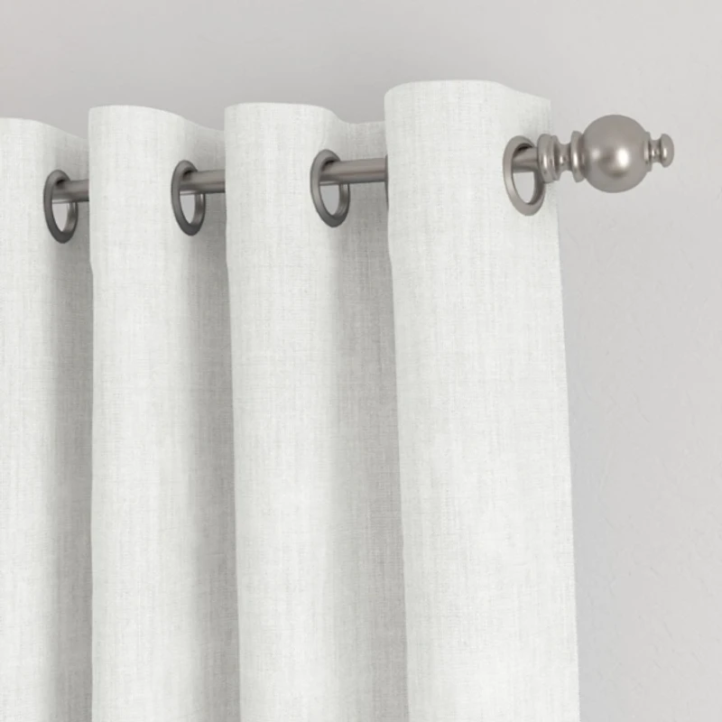 White Blackout Curtains, 84 in.