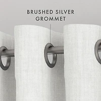 White Blackout Curtains, 84 in.