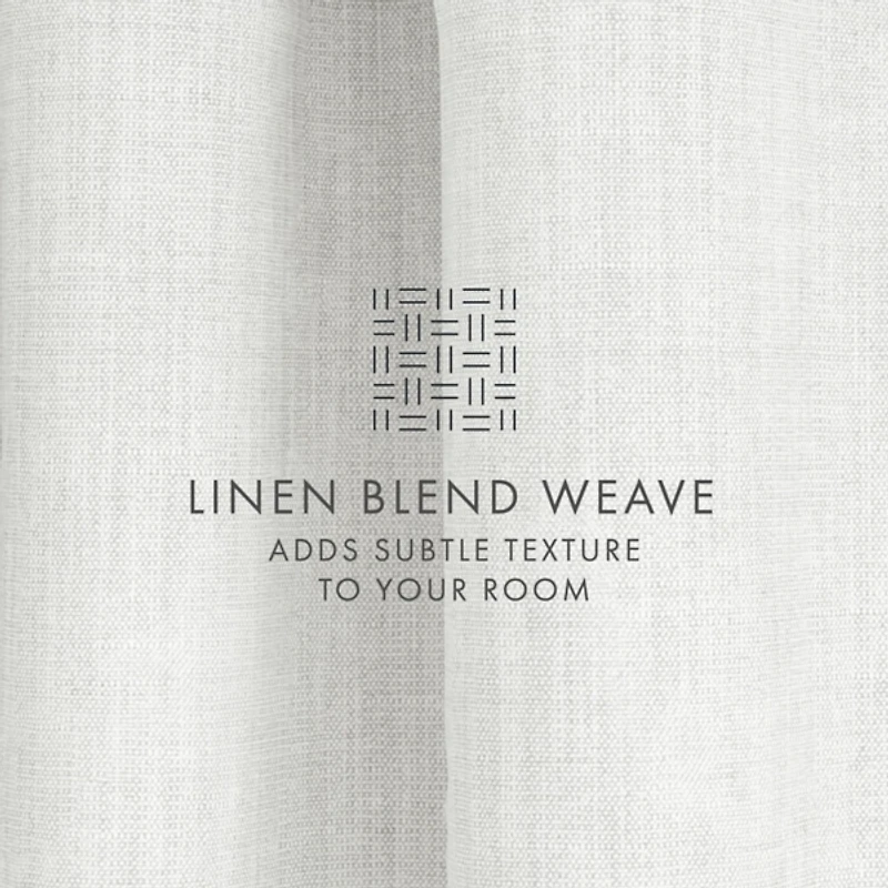 White Blackout Curtains, 84 in.