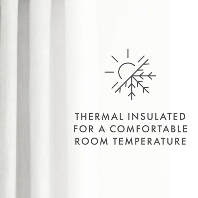 White Blackout Curtains, 84 in.