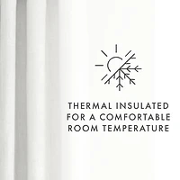 White Blackout Curtains, 84 in.