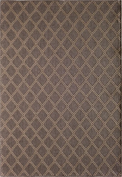 Brown Santorini Trellis Outdoor Area Rug, 6x9