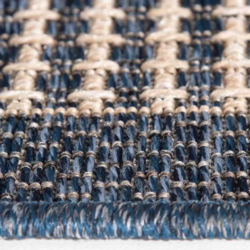 Navy Adelaide Woven Outdoor Area Rug, 7x9