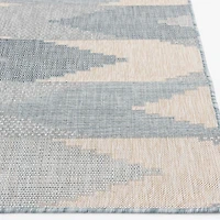 Blue Malibu Arrows Outdoor Area Rug, 7x9