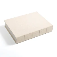 Large Beige Linen Book Box