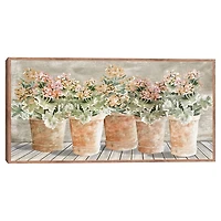 All in a Row Framed Canvas Art Print