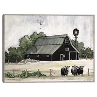 Stay or Go Framed Canvas Art Print