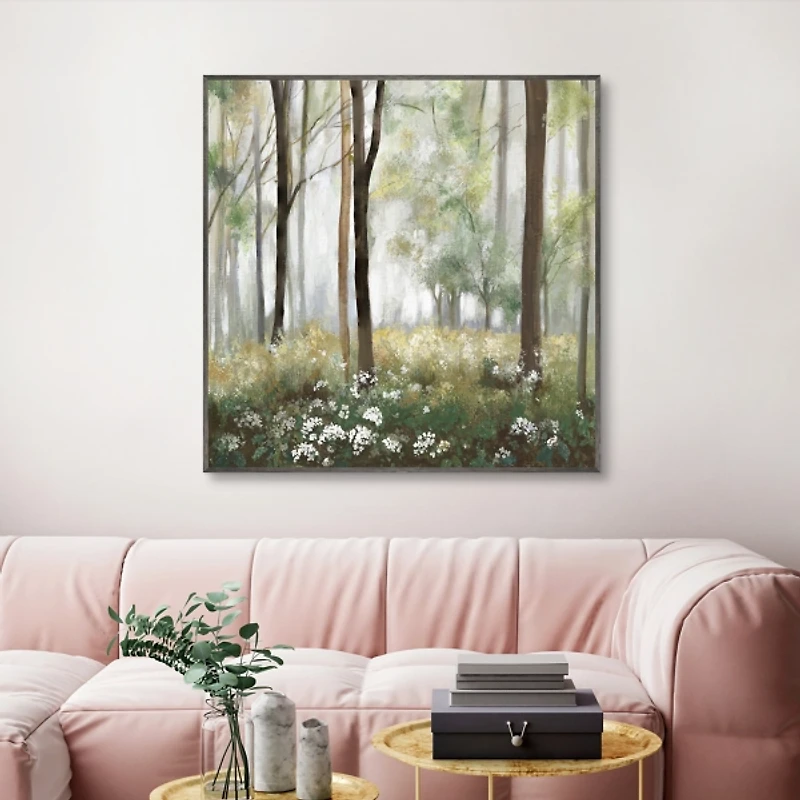 Calm Meadow Framed Canvas Art Print