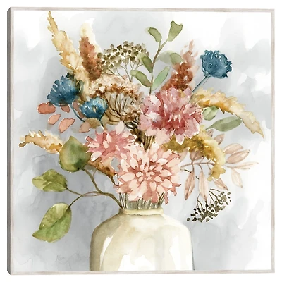 Boho Bouquet Framed Canvas Art Print