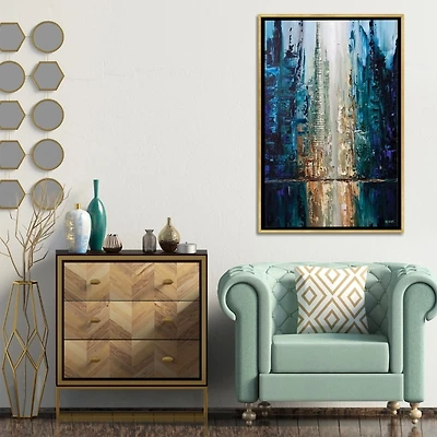 Infinite Reflection Abstract Canvas Framed Art