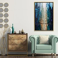 Infinite Reflection Abstract Canvas Framed Art