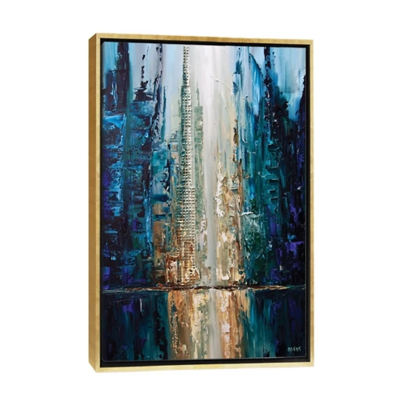 Infinite Reflection Abstract Canvas Framed Art