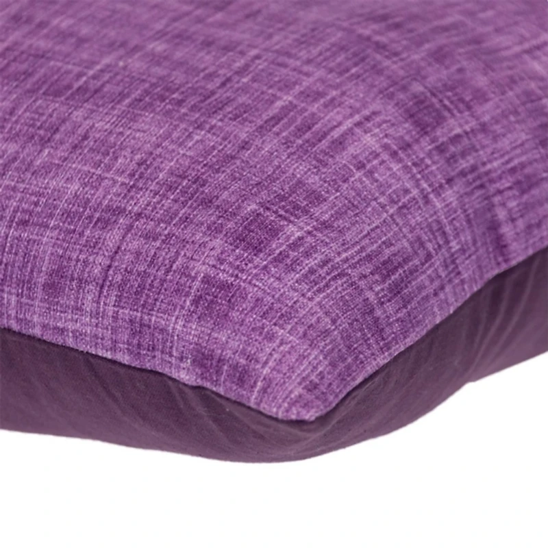 Purple Textured Velvet Pillow
