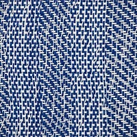 Blue Woven Pom Pom Pillow