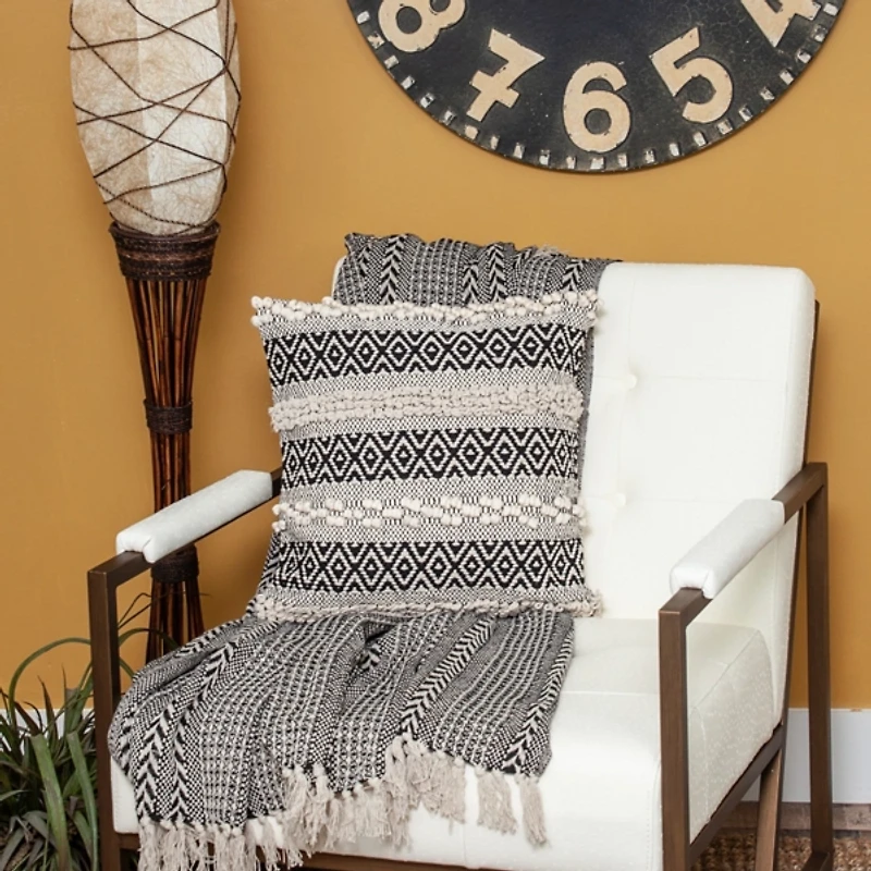 Belinda Boho Textural Throw Pillow