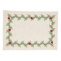 Holly Berry 8-pc. Placemat and Napkin Set
