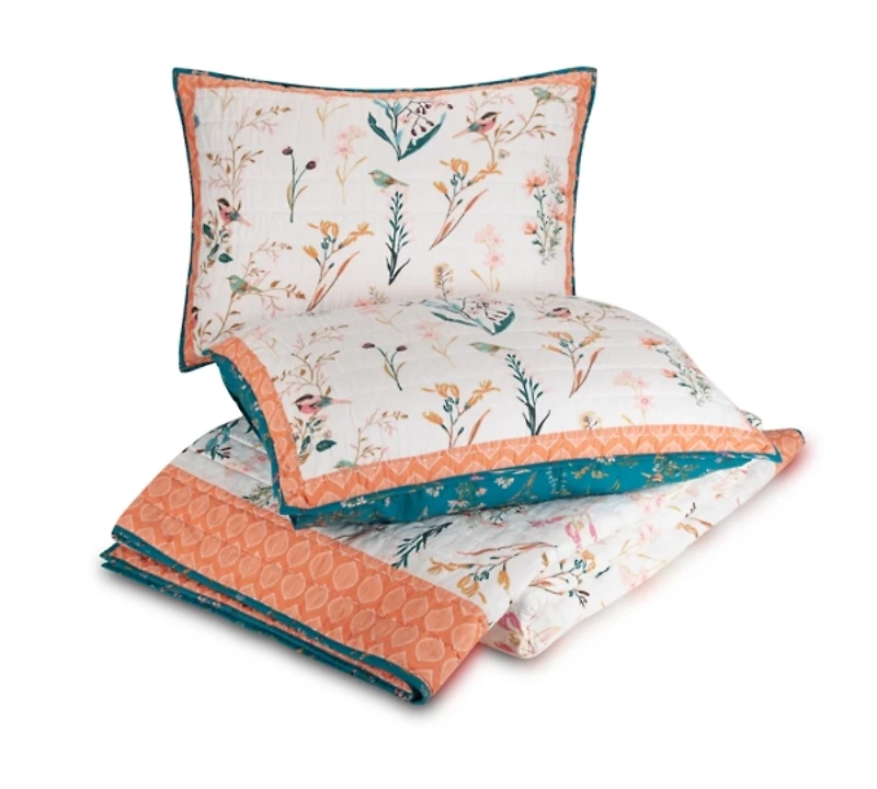 English Garden Full/Queen 3-pc. Quilt Set