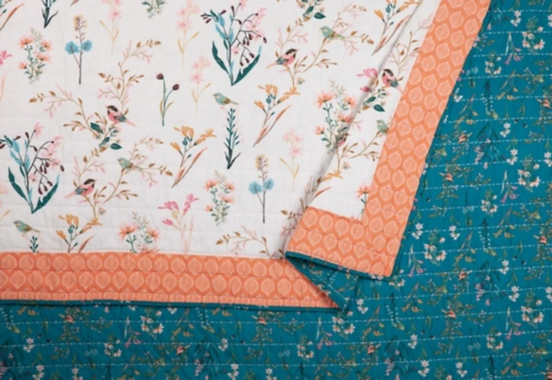 English Garden Full/Queen 3-pc. Quilt Set