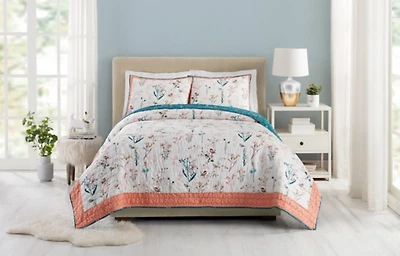 English Garden Full/Queen 3-pc. Quilt Set