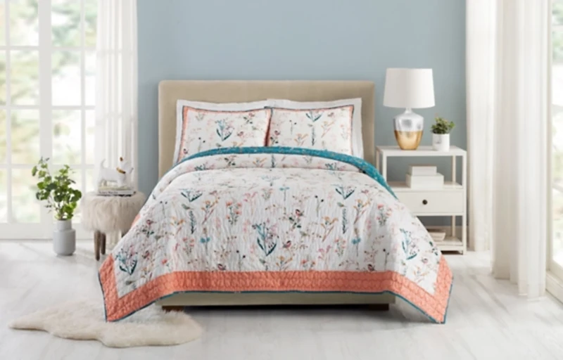 English Garden King 3-pc. Quilt Set