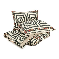 Justina Blakeney Black Hypnotic King Quilt Set