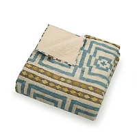 Justina Blakeney Blue Hypnotic Queen Quilt Set