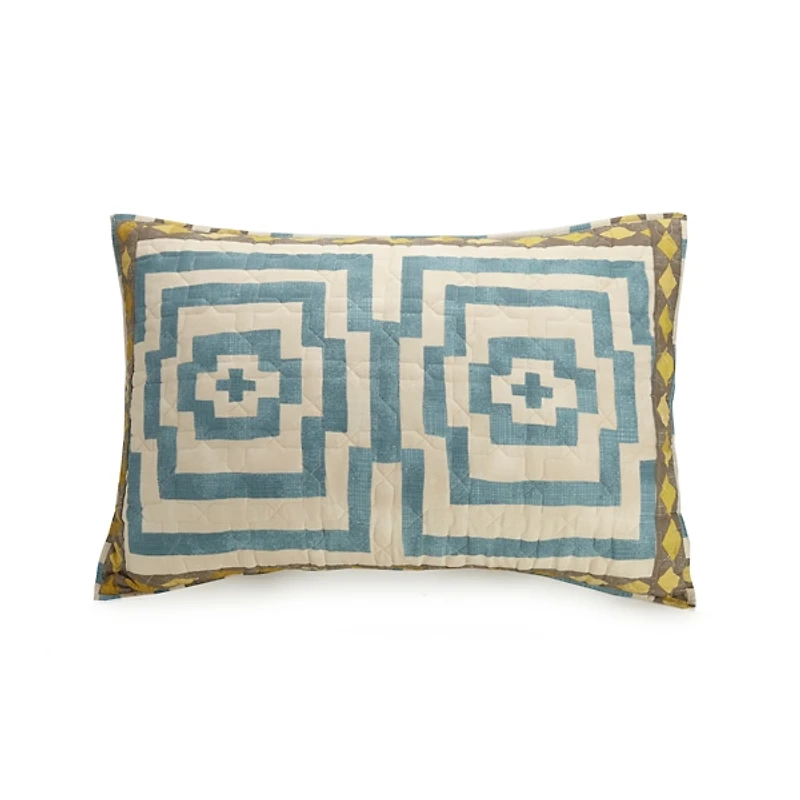 Justina Blakeney Blue Hypnotic Queen Quilt Set