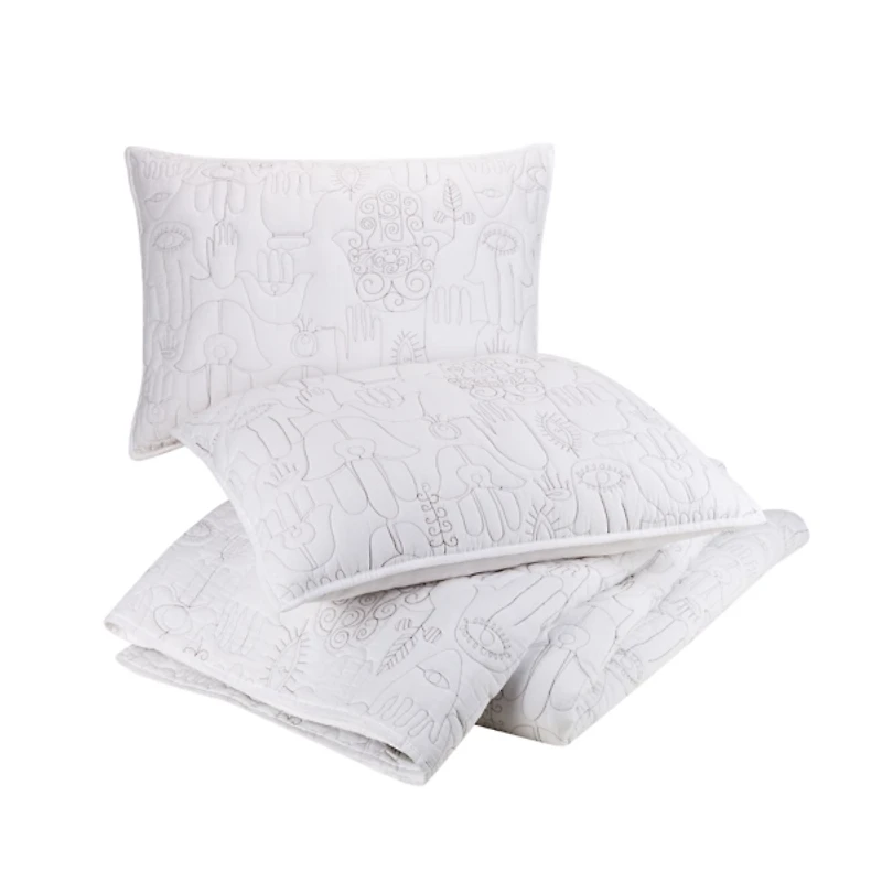 Justina Blakeney Cloud Hamsa King Quilt Set