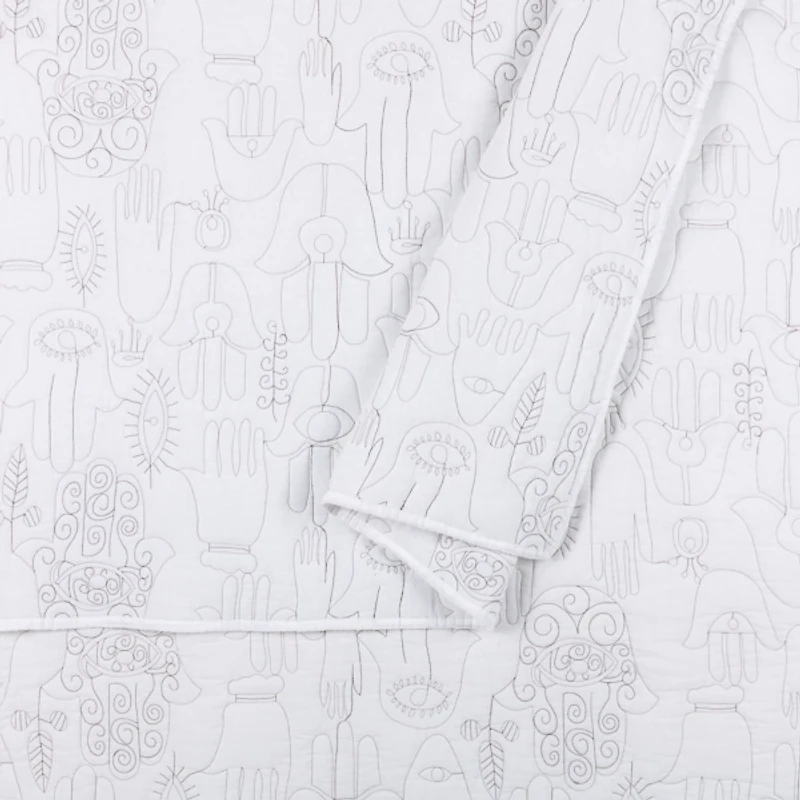 Justina Blakeney Cloud Hamsa King Quilt Set