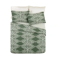 Justina Blakeney Green Aisha King Quilt Set