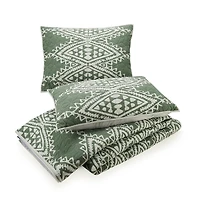Justina Blakeney Green Aisha King Quilt Set