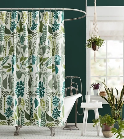 Justina Blakeney Green Jardin Shower Curtain