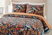 Peacock Garden King 3-pc. Quilt Set
