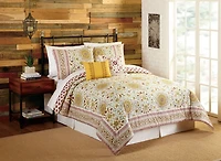Shyla Yellow Vinework Queen 5-pc. Comforter Set